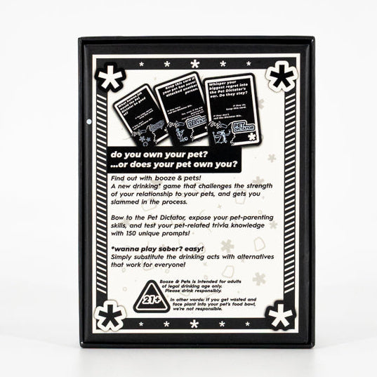 booze & pets - A drinking game made by bap.kat.