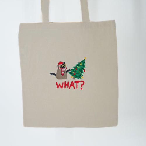 "What"  tote bag