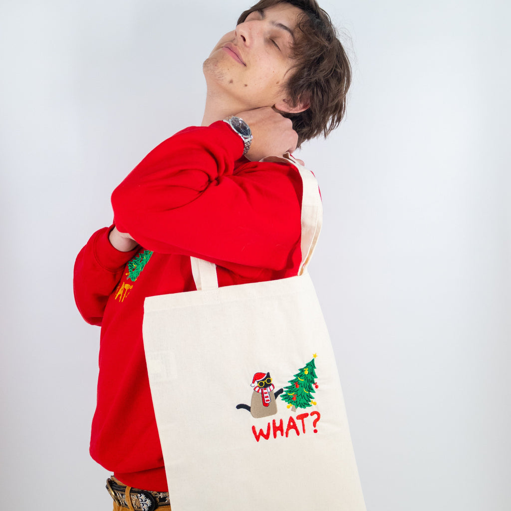 "What"  tote bag