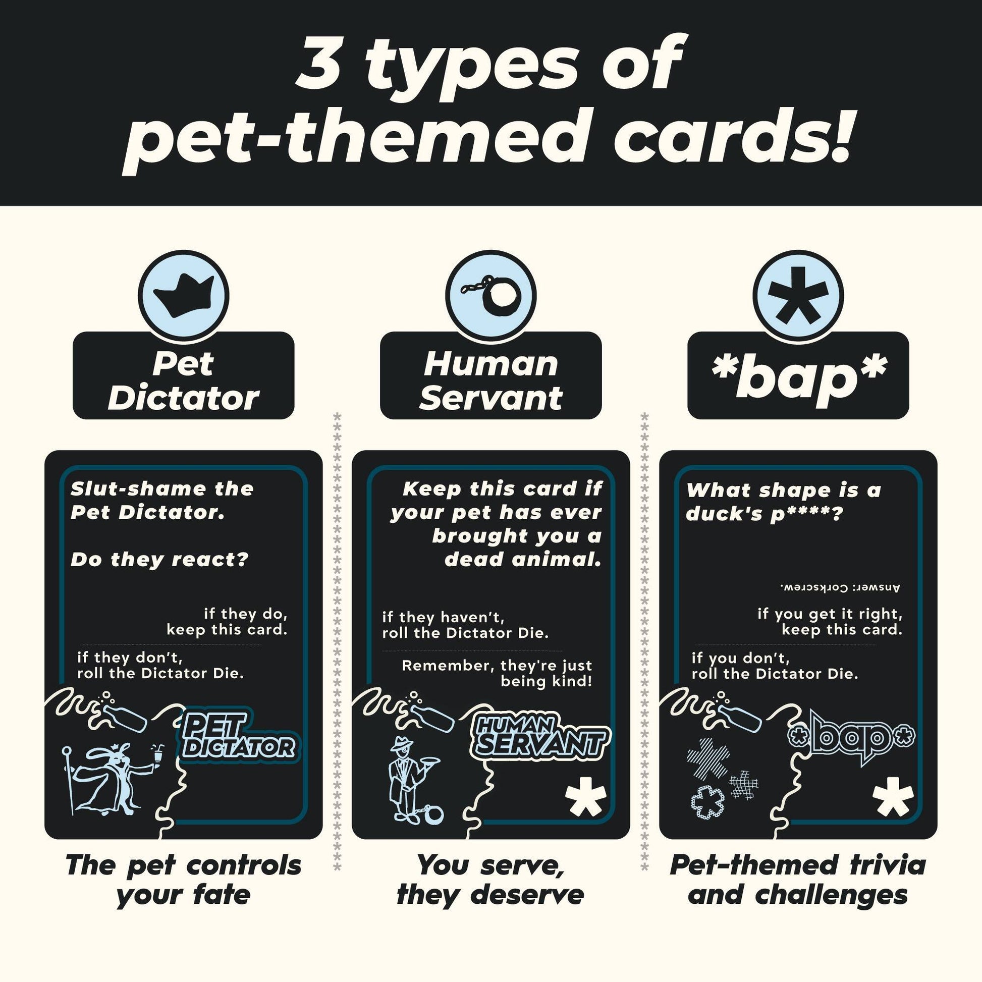 booze & pets - A drinking game made by bap.kat.